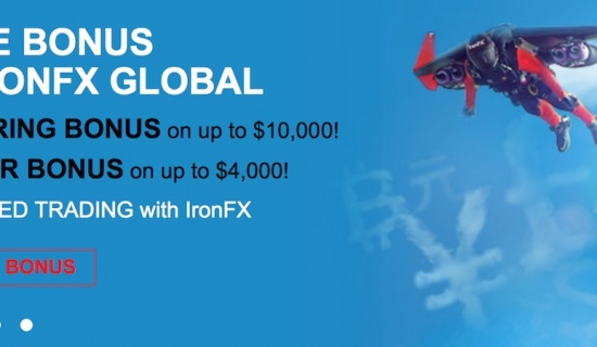 Welcome bonus offered by IronFX