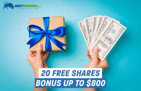 Freedom24 welcome bonus: up to 20 free shares (worth $800)