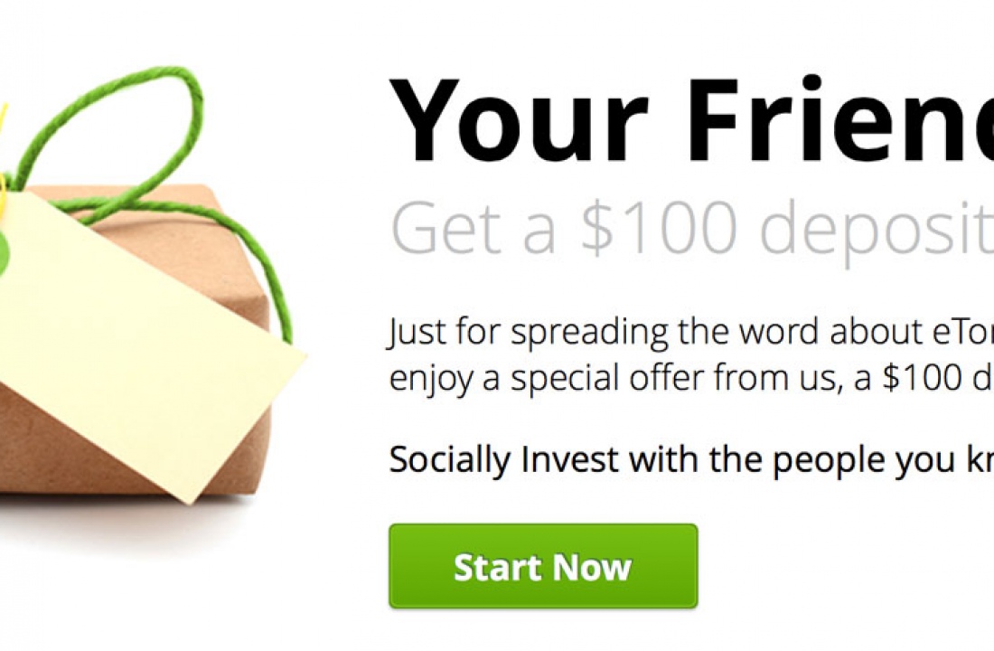 Refer-a-friend eToro offer