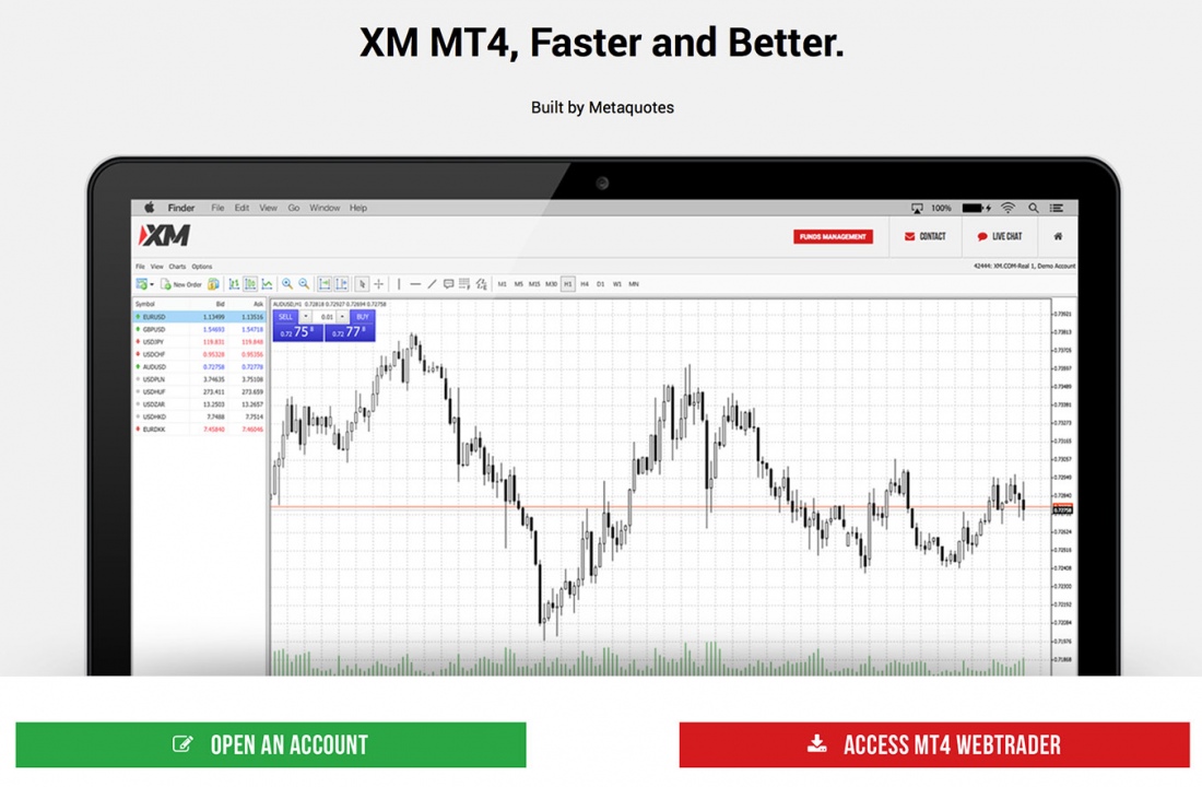 XM launches Webtrader MT4 platform