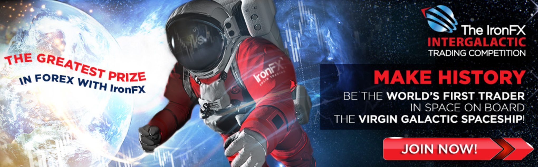 Win a trip to space on board the Virgin Galactic with IronFX