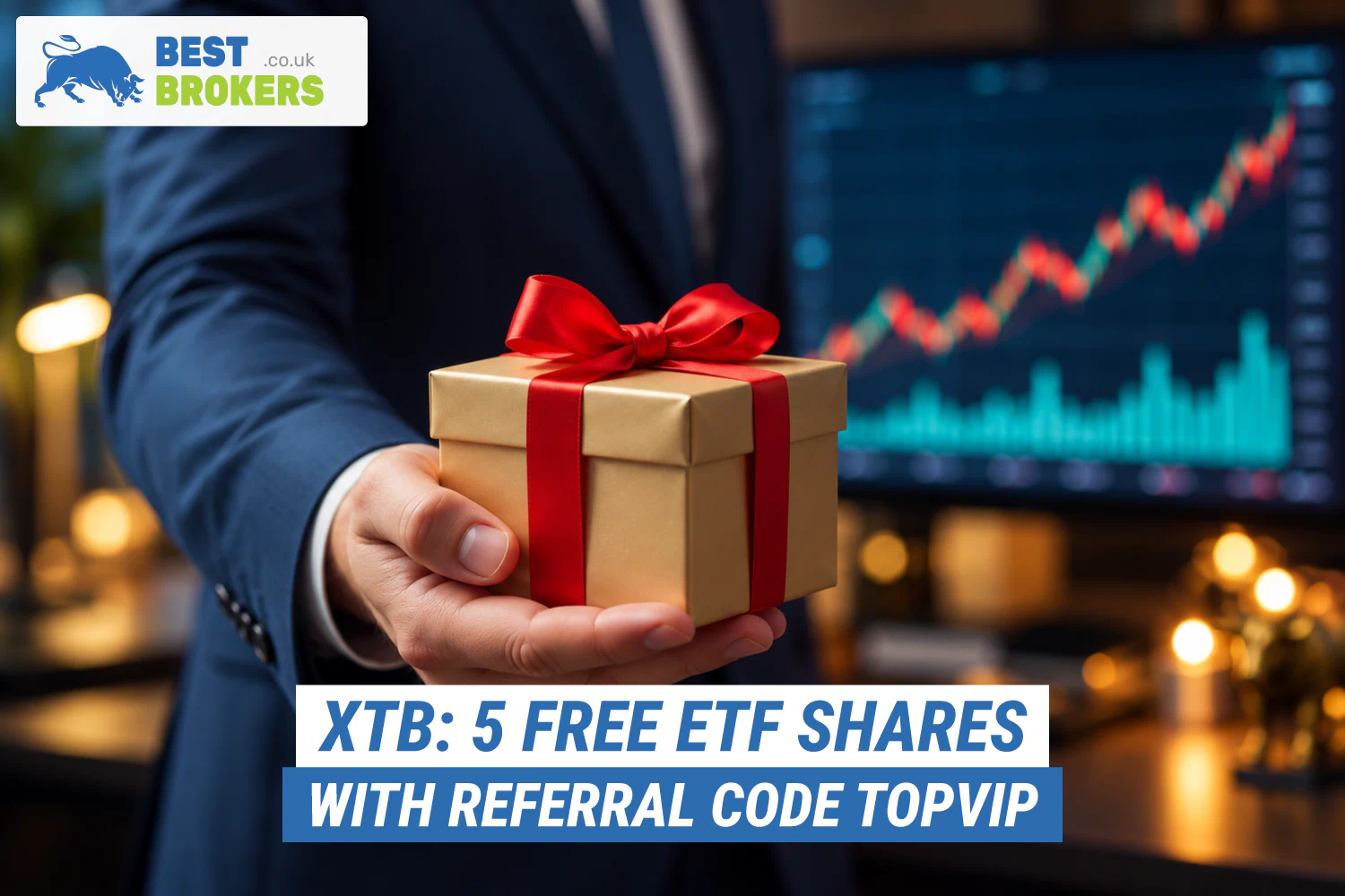 XTB welcome offer: claim 5 free ETF shares with code TOPVIP