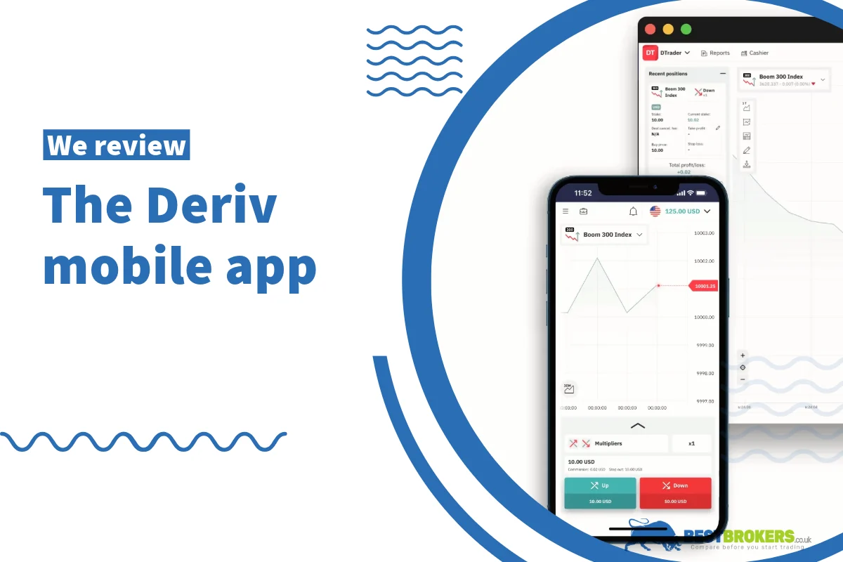 What mobile app does Deriv provide?