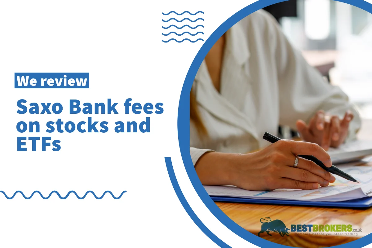 What are the fees at Saxo Bank for shares and ETFs?